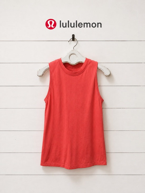 lululemon athletica Tops - LULULEMON Pink coral Sleeveless Athletic Tank Top Estimated Size Small